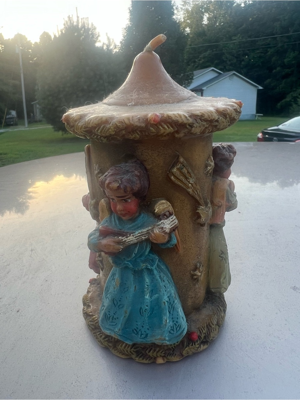 Vintage German Johann Gunter Walldurn Trio of Angels Candle